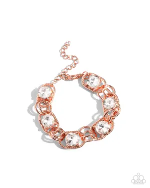 PAPARAZZI Serrated Secret - Copper Bracelet