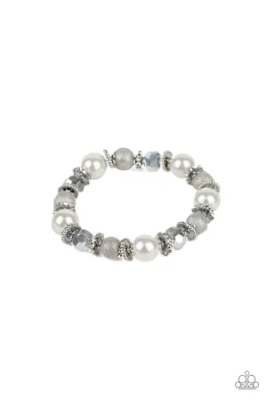 Paparazzi Sparking Conversation -White Bracelet