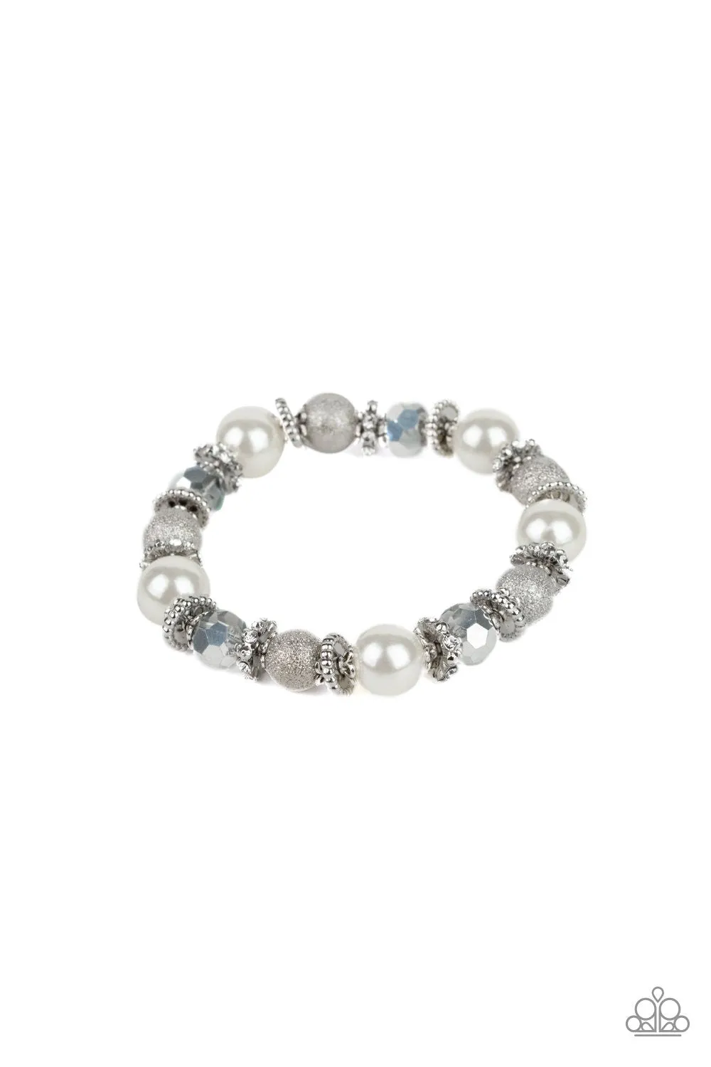 Paparazzi Sparking Conversation -White Bracelet