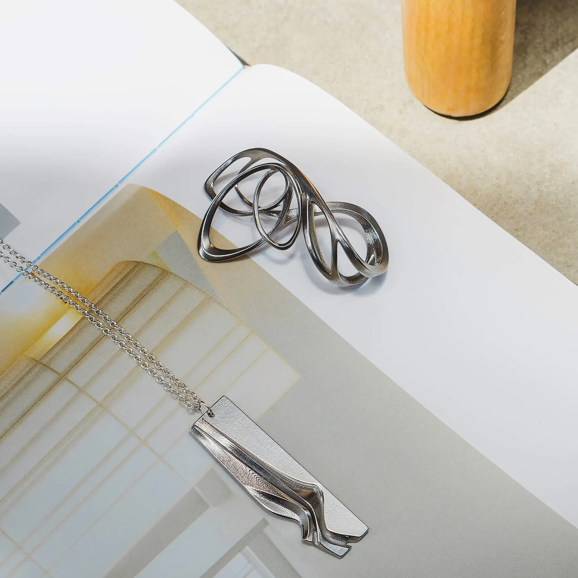 Papilio Stainless Steel Ring ─ Light