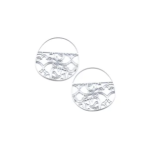 Pattern Earrings no.3 Small Hoop