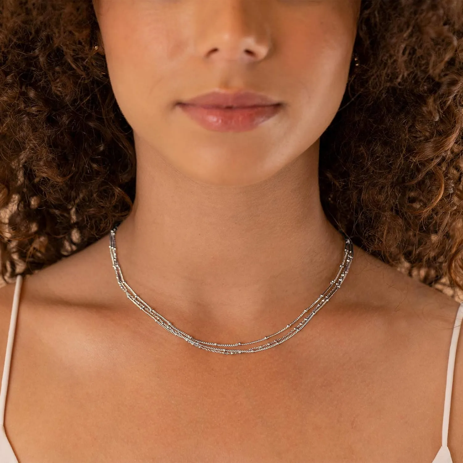 PAVOI 14K Gold Plated Dainty Layering Necklaces for Women | Snake Chain, Curb Link, Paperclip Layered Chains | Trendy Layering Necklace