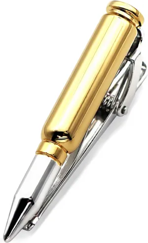 Personalised Bullet Tie Clips Unique Novelty Tie Bar 2 Inch,Military Police tie clip Fashion Gift for Men