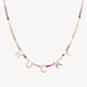 Personalised Pearl Letter Beaded Necklace