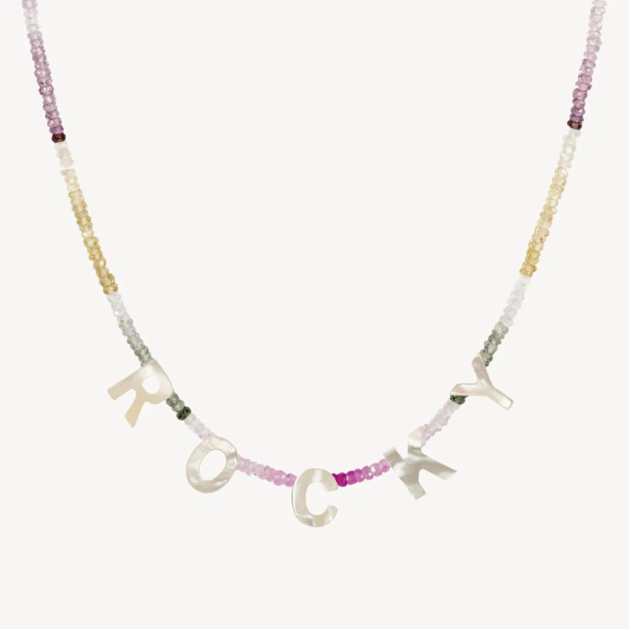 Personalised Pearl Letter Beaded Necklace