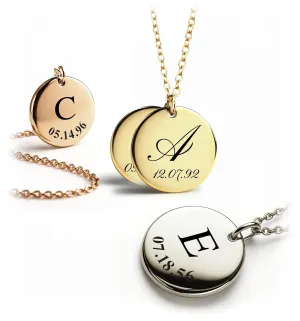 Personalized Initial Necklace for Women Mother's Day Gift for Mom, Custom Kids Name Jewelry, Unique Gifts for Teen Girls, Birthdays, and Graduations -LCN-ID