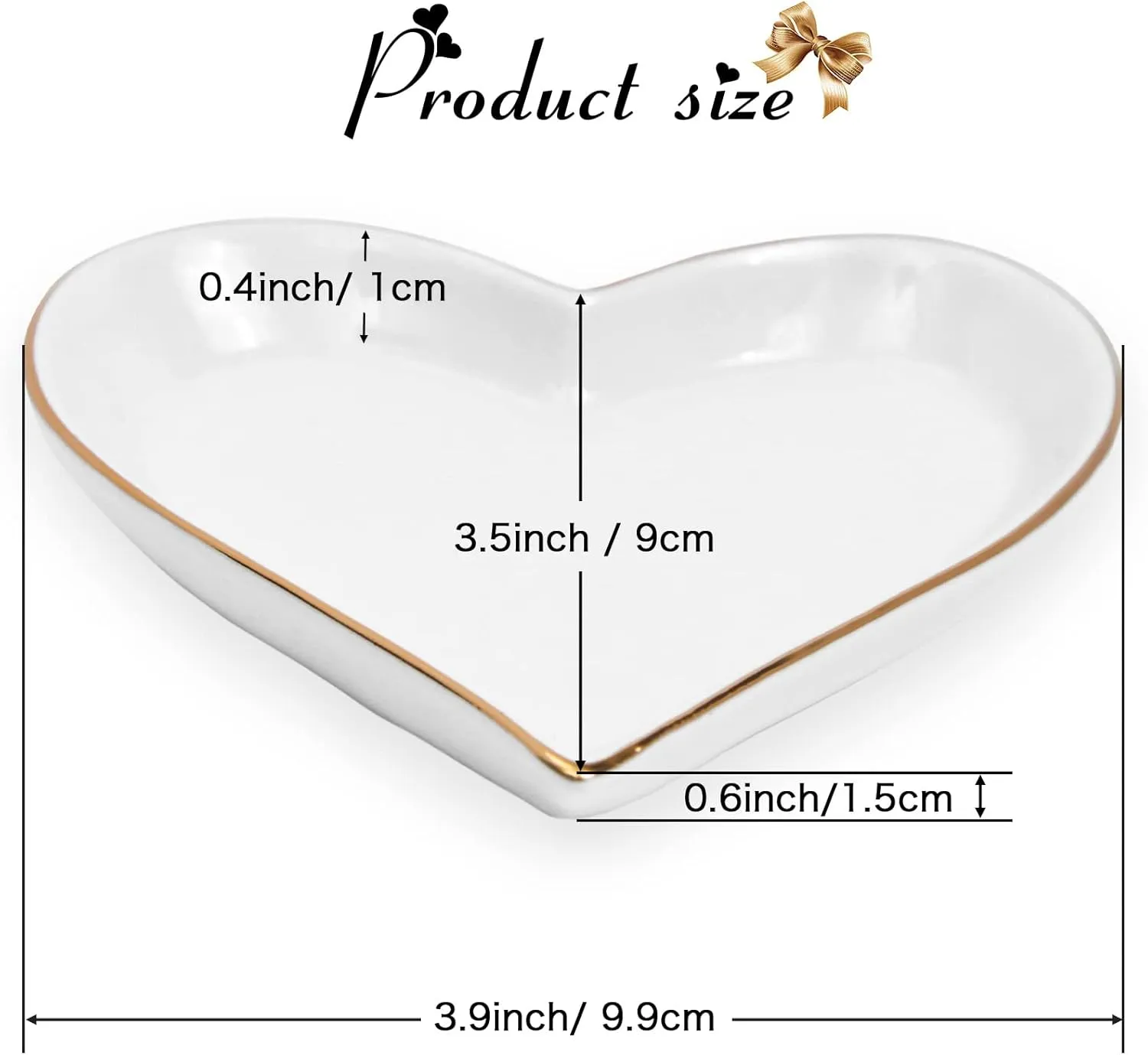 Personalized Jewelry Dish Ring Gift Heart Ceramic Jewelry Plate Ring Dish Ceramic Jewelry Tray Engagement Ring Tray Wedding Ring Holder Trinket Dish