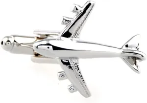 Plane Cufflinks Commercial Jet Pilot Wedding Fancy Gift