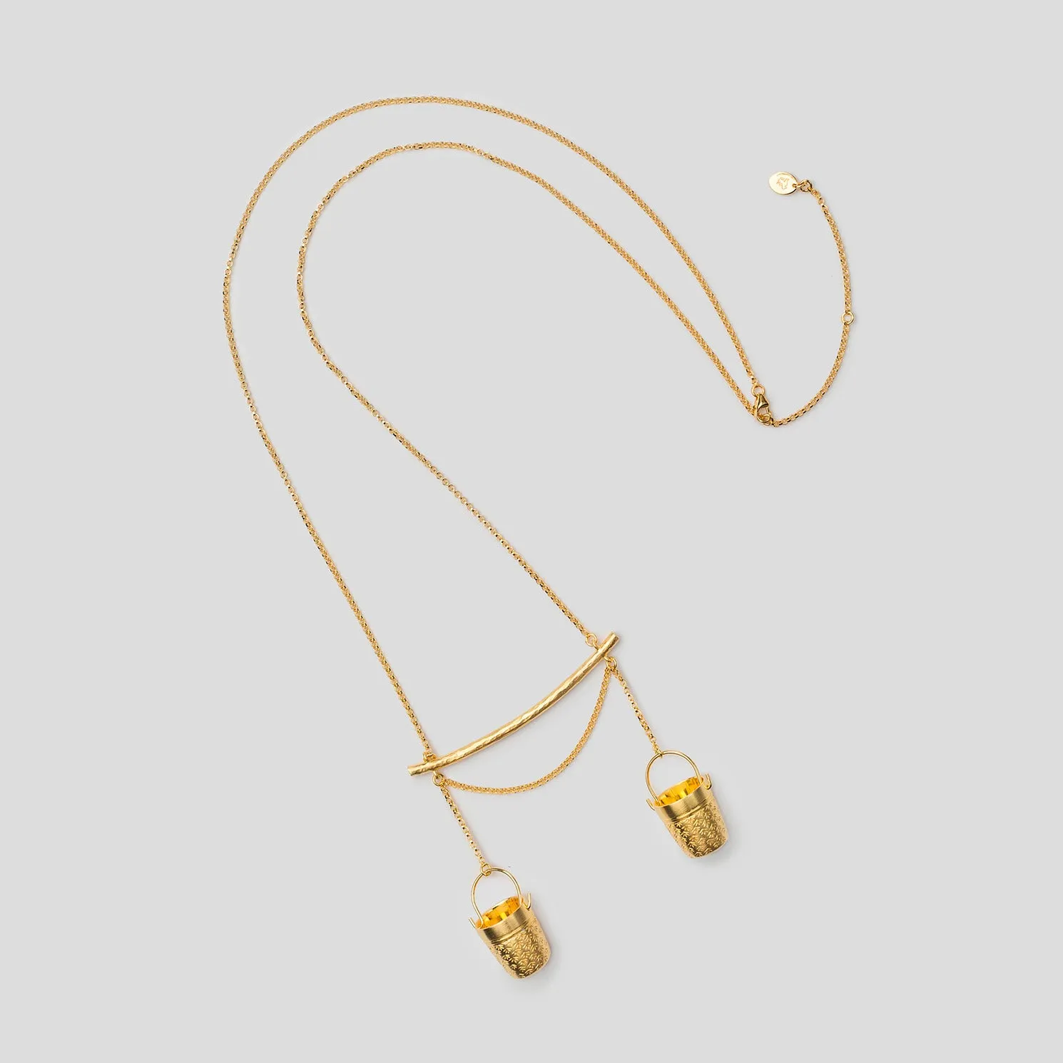 Precious Buckets Necklace - Gold