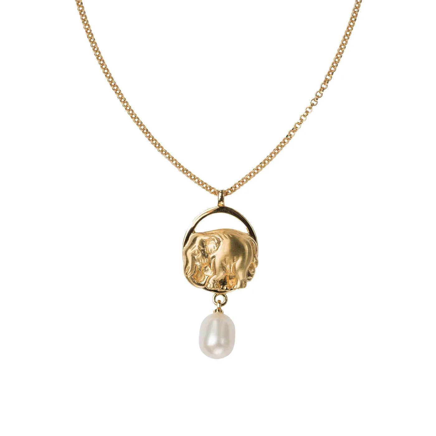 Precious Elephant Necklace - Gold