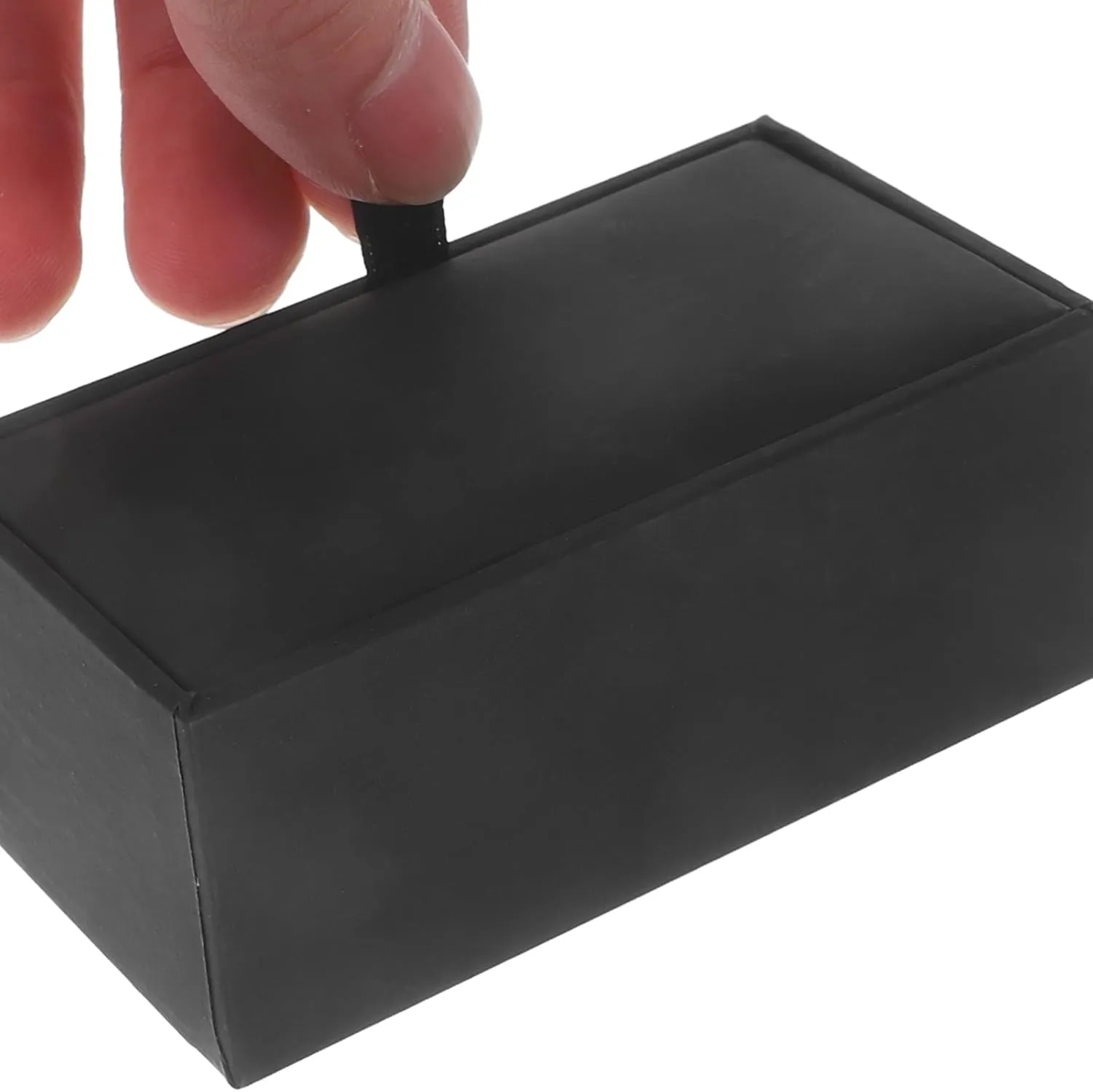 PRETYZOOM 4pcs Cufflink Box, Empty Leather Cufflinks Storage Boxes, Small Portable Flip Case for Cufflink, Rings, Earrings, Jewelry Organizer Storage Box for Men