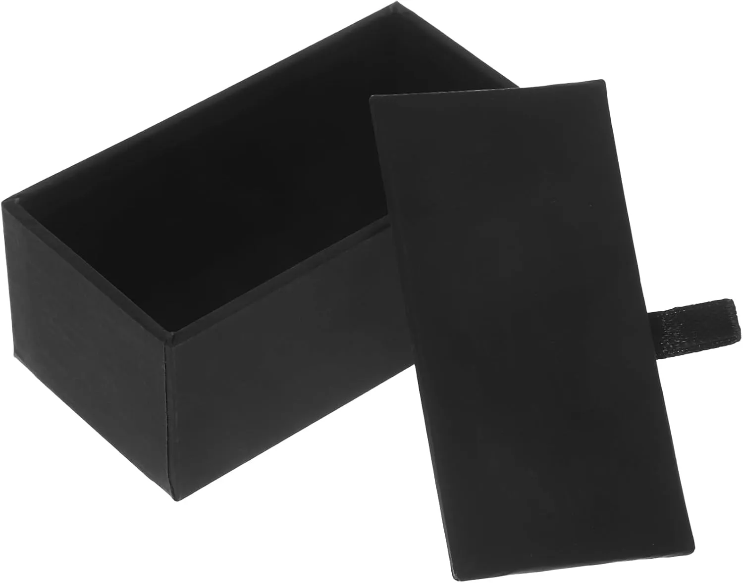 PRETYZOOM 4pcs Cufflink Box, Empty Leather Cufflinks Storage Boxes, Small Portable Flip Case for Cufflink, Rings, Earrings, Jewelry Organizer Storage Box for Men