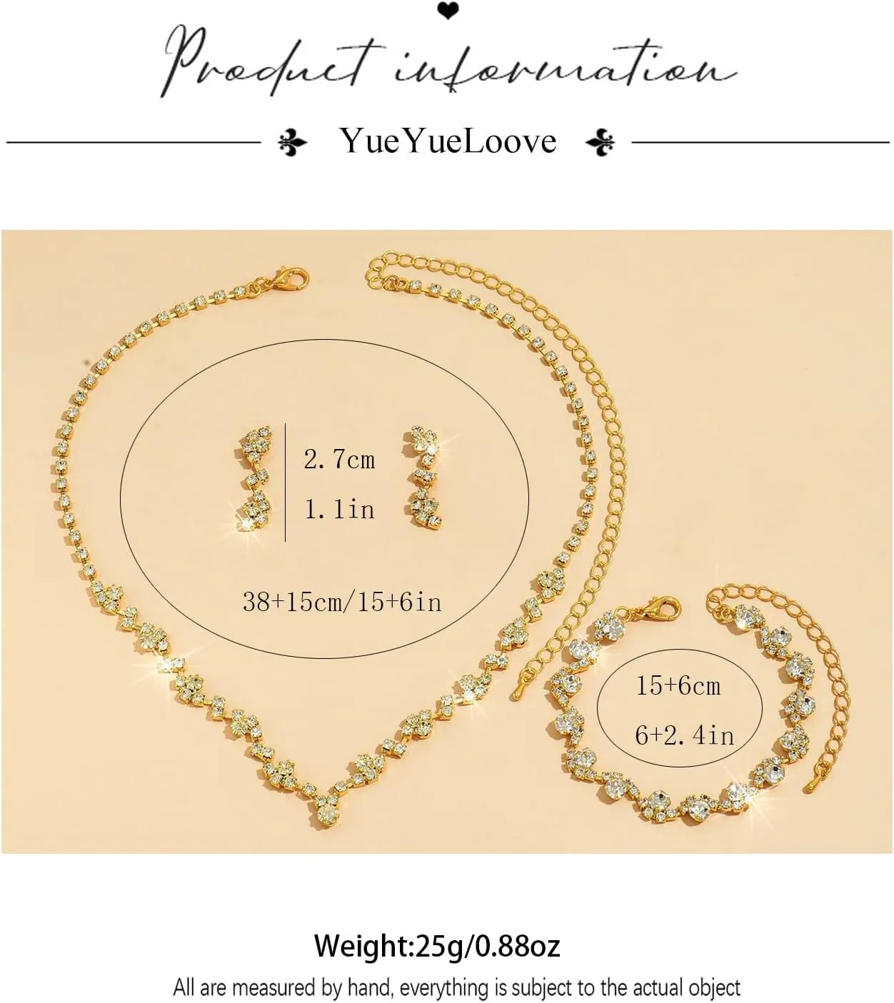 Prom Jewelry Sets Silver Bride Jewelry Set for Wedding Bridesmaid Accessories Necklace Earrings Bracelet Set Elegant Crystal Wedding Prom Jewelry for Women