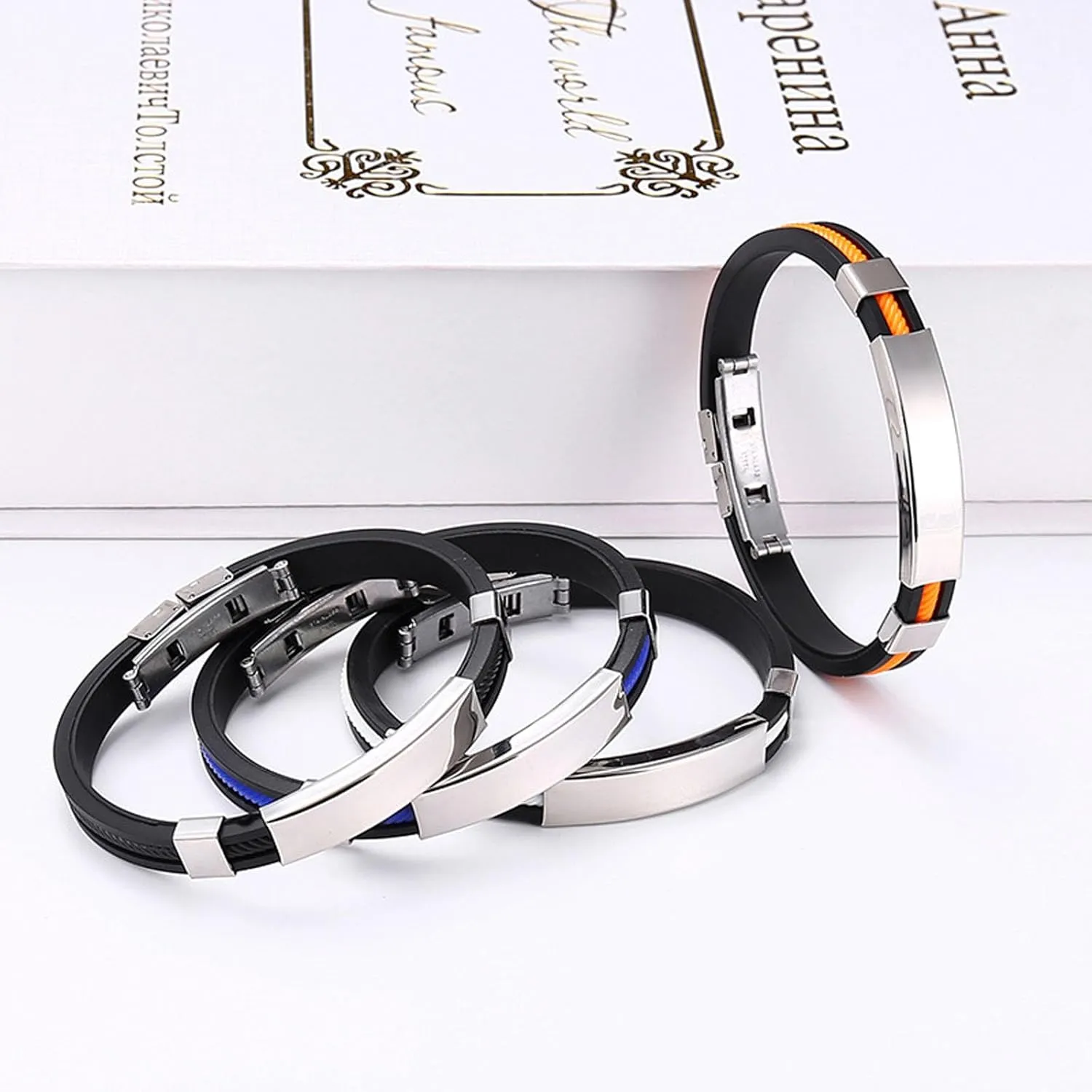 Randarch Titanium Wristband for Men Women, Apus Ion Therapeutic Lympunclog Titanium Wristband Pro Adjustable Sugarfirm Lymphatic Magtherapy Calm Prostapower Bracelet Oveallgo Outdoor Sport Band