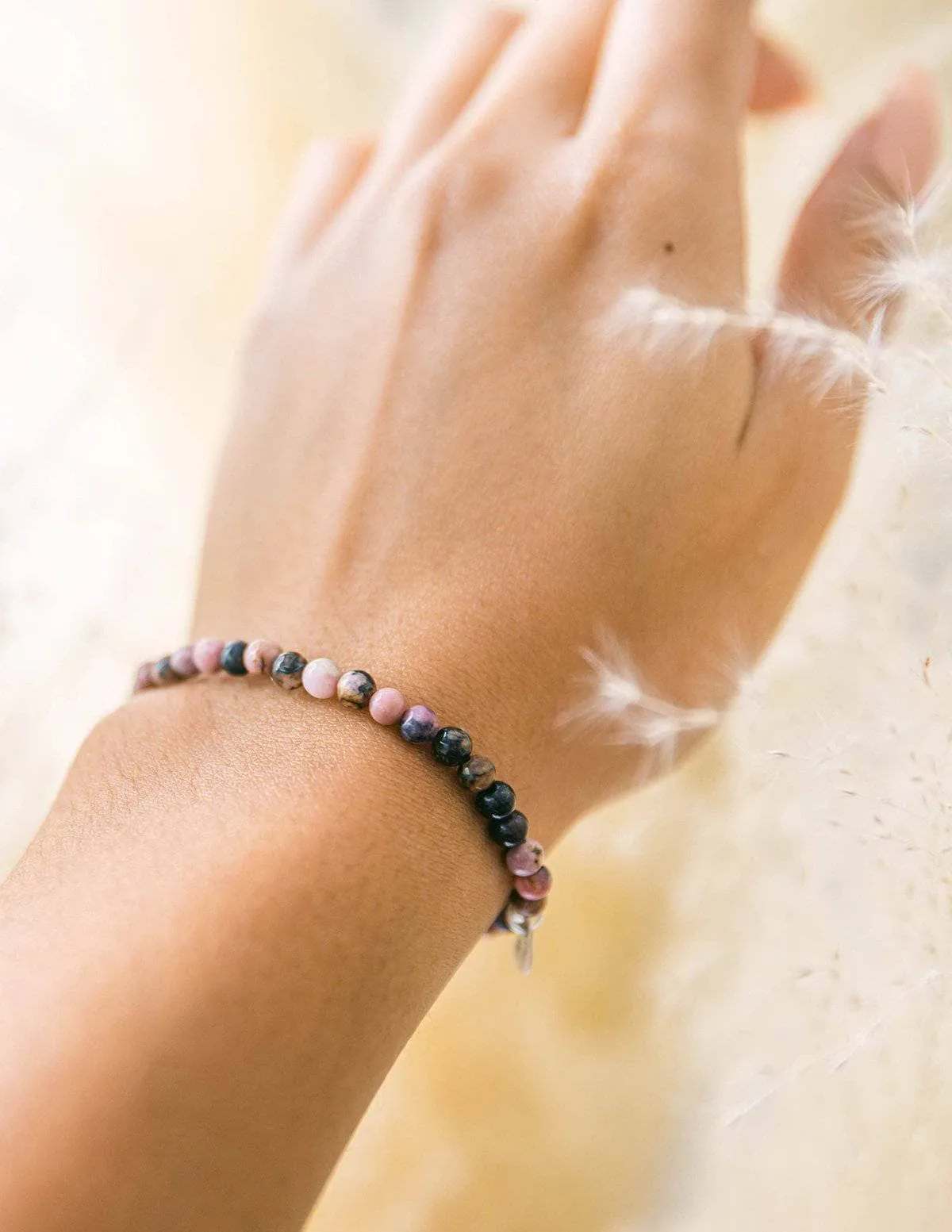 Rhodochrosite Mini Gemstone Bracelet