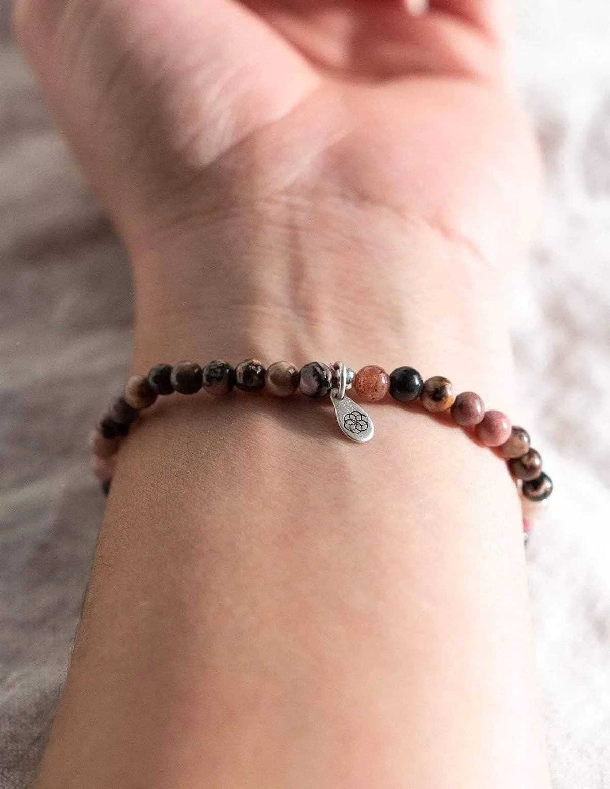 Rhodochrosite Mini Gemstone Bracelet