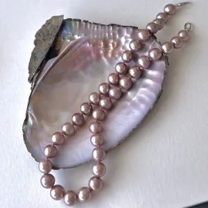 Rich Blush and Soft Plum Freshwater Pearl Necklace