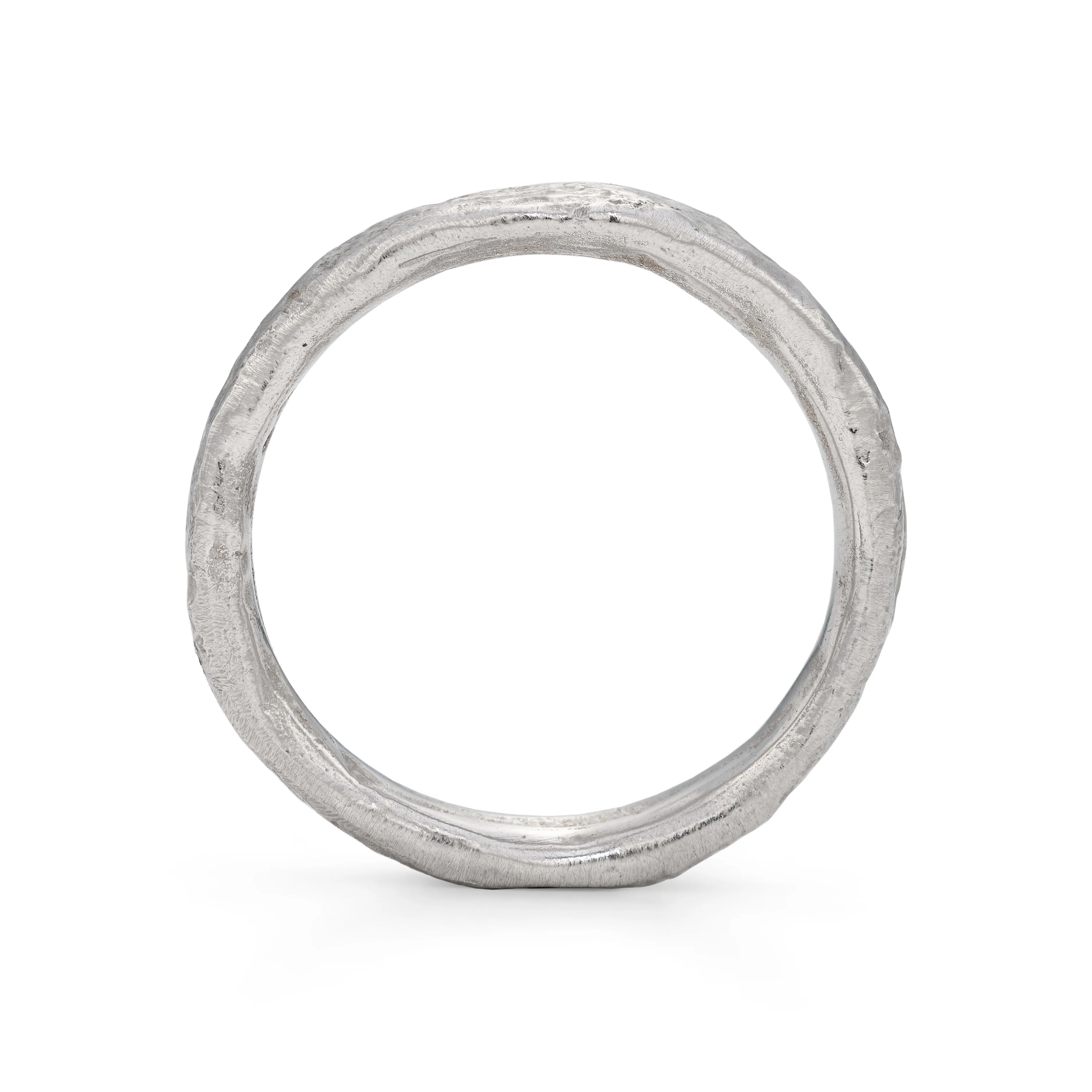 Rock Medium Ring Platinum