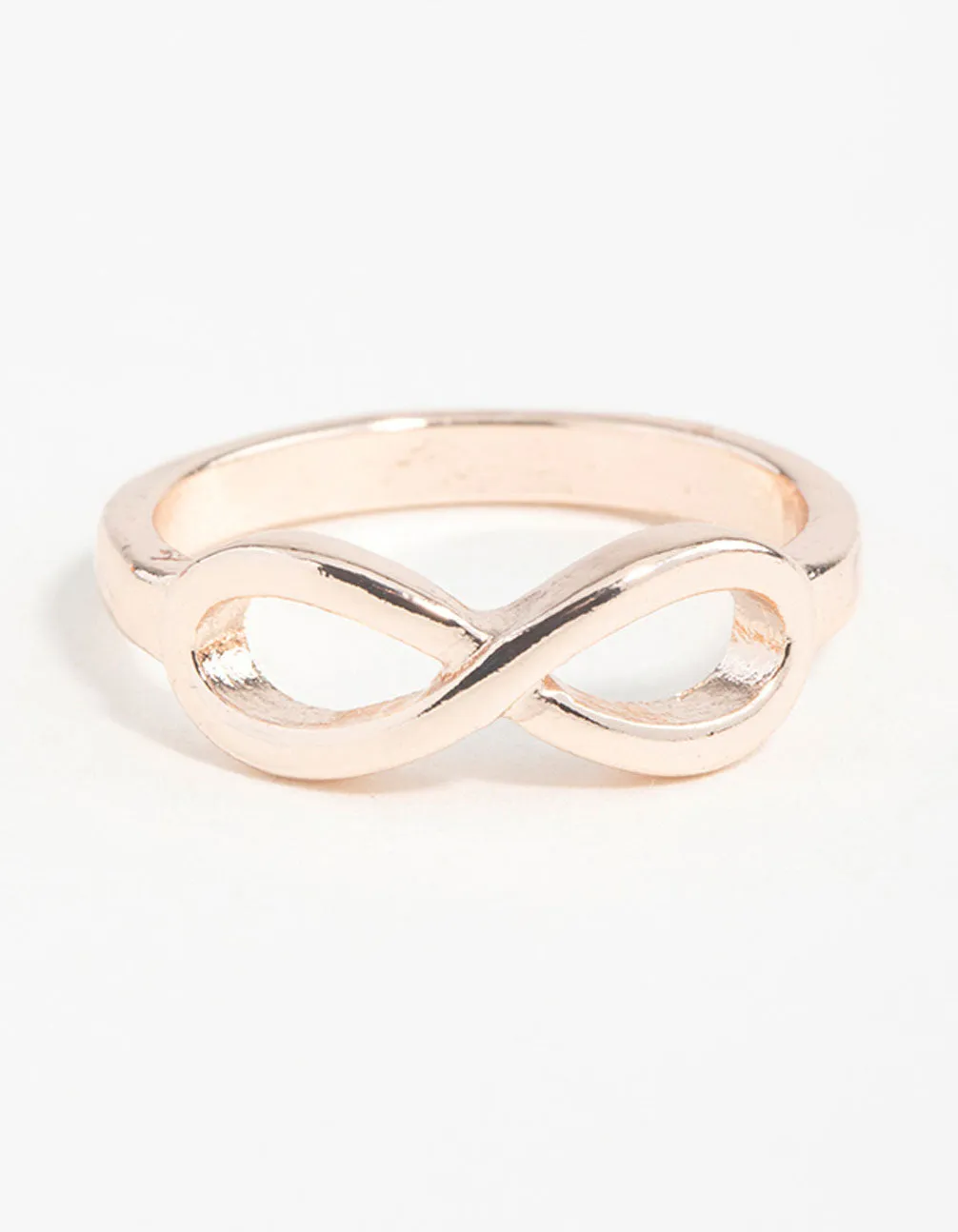 Rose Gold Infinity Band Ring