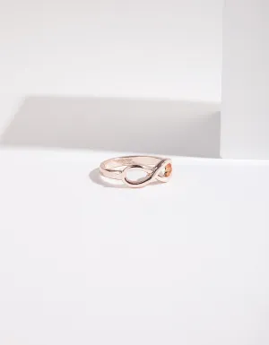 Rose Gold Infinity Band Ring