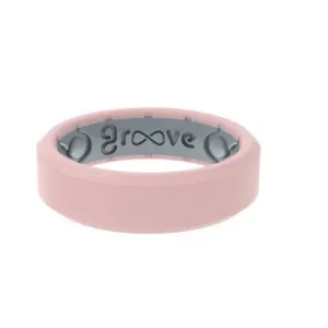 Rose Quartz Groove Ring
