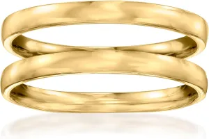 Ross-Simons 18kt Gold Over Sterling Jewelry Set: 2 2mm Stackable Rings