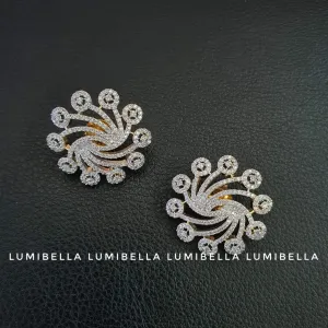 Round American Diamond Stud Earring