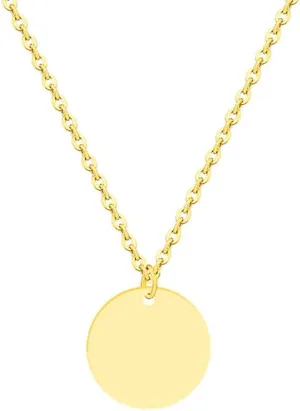 Round Stainless Steel Pendant Necklace with Custom Engraved Names and Date Personalized Text Included with Chain Gift for Lover