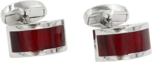 Ruby Stone Red Cufflinks | Wedding Anniversary | Cuff Links Gift for Men | 40th Ruby Anniversary Husband Present