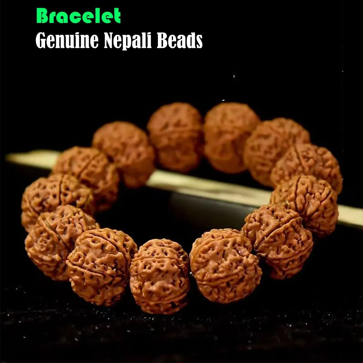 Rudraksha Japa Mala Prayer Yoga Meditation Blessing Buddhist Beads Necklace Bracelet