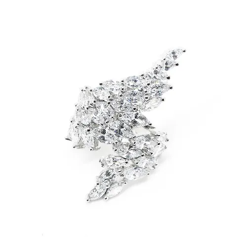 S925 Sterling Plated Versatile Opening Ring for Women Silver