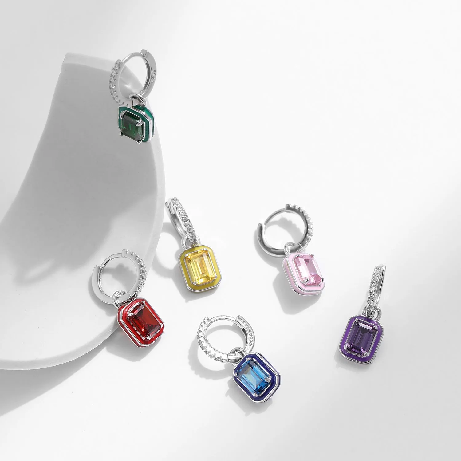 S925 Sterling Silver French Elegance Single Earrings with Zircon Gem
