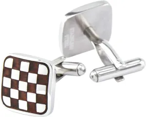 Silver Men's Cufflinks Stainless Steel Cuff Links, Square Cufflinks for Men Unique Jewelry Gift for Men