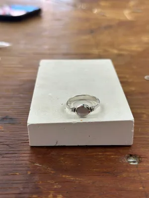 Silver Pearly Ring
