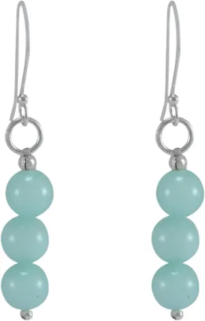 Silvesto India Amazonite 925 Sterling Silver Earring