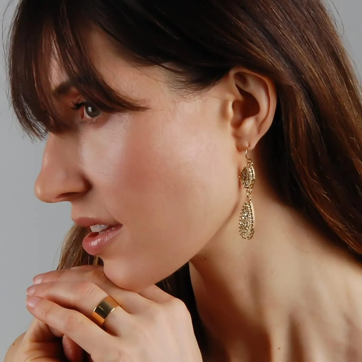 Simulated Druzy Dangle Earrings for Women - Gold, Silver, or Rose Gold Tone Boho Earrings for Women