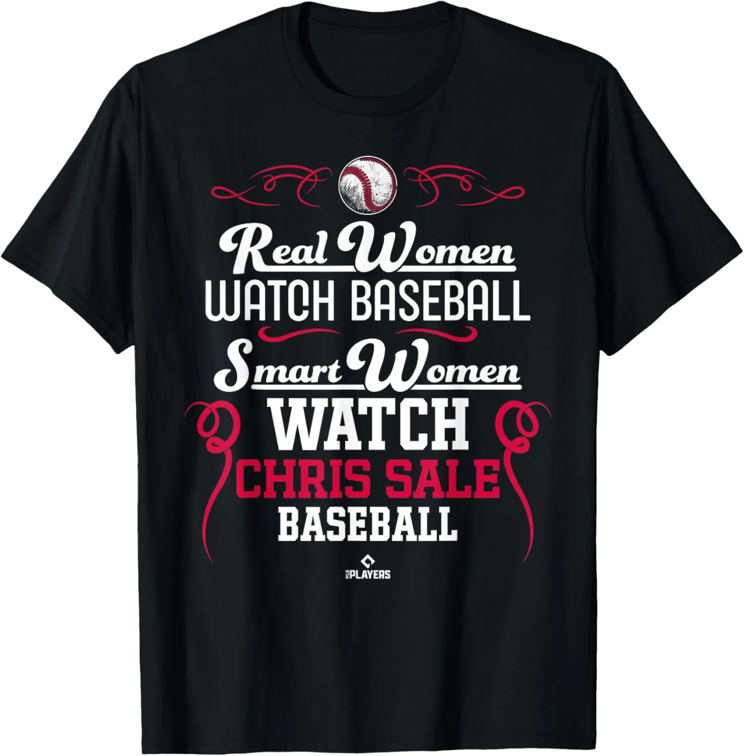 Smart Women Watch Chris Sale Atlanta Baseball MLBPA T-Shirt
