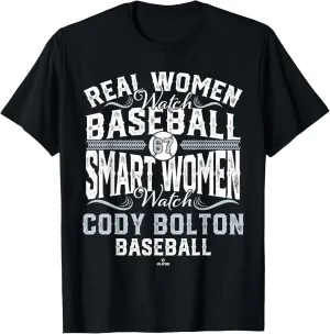 Smart Women Watch Cody Bolton Seattle Baseball MLBPA T-Shirt