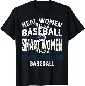 Smart Women Watch Elvis Peguero Milwaukee Baseball MLBPA T-Shirt