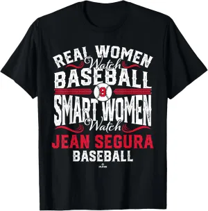 Smart Women Watch Jean Segura Cleveland Baseball MLBPA T-Shirt
