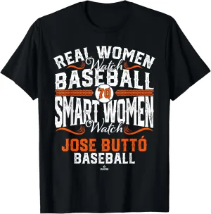 Smart Women Watch Jose Butt New York Baseball MLBPA T-Shirt
