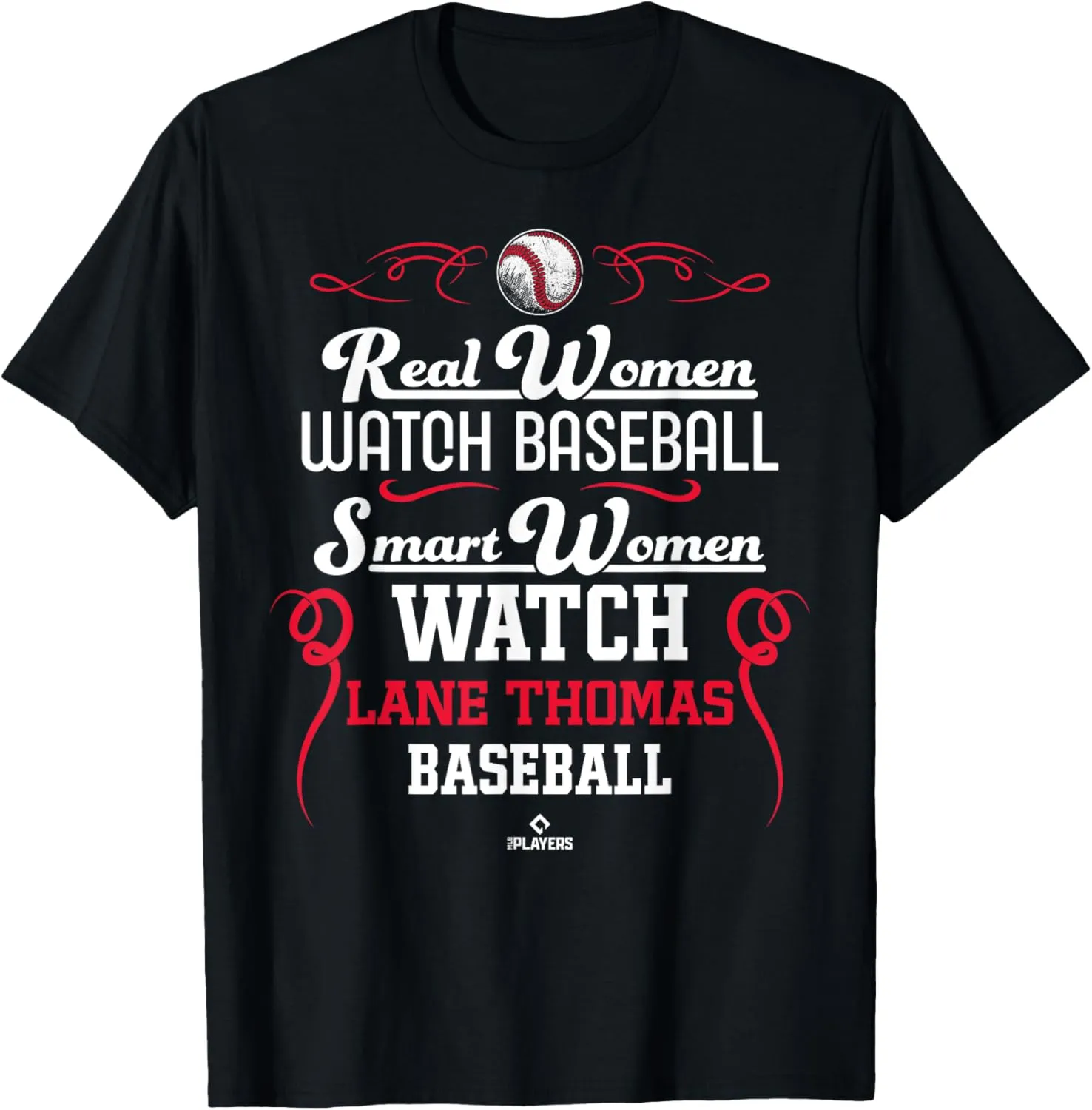 Smart Women Watch Lane Thomas Cleveland Baseball MLBPA T-Shirt