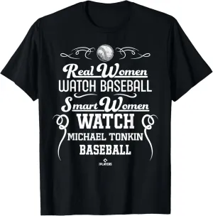 Smart Women Watch Michael Tonkin Minnesota Baseball MLBPA T-Shirt