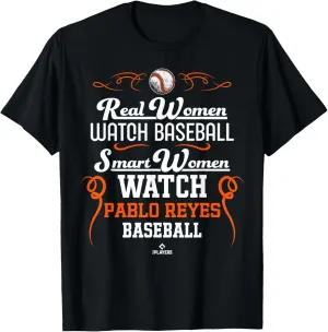 Smart Women Watch Pablo Reyes New York Baseball MLBPA T-Shirt