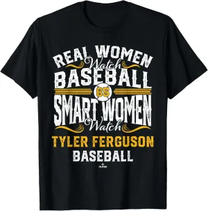 Smart Women Watch Tyler Ferguson Oakland Baseball MLBPA T-Shirt