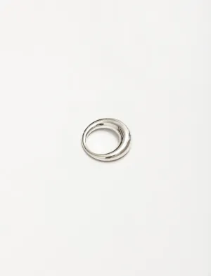 Snake Ring Thick Silver