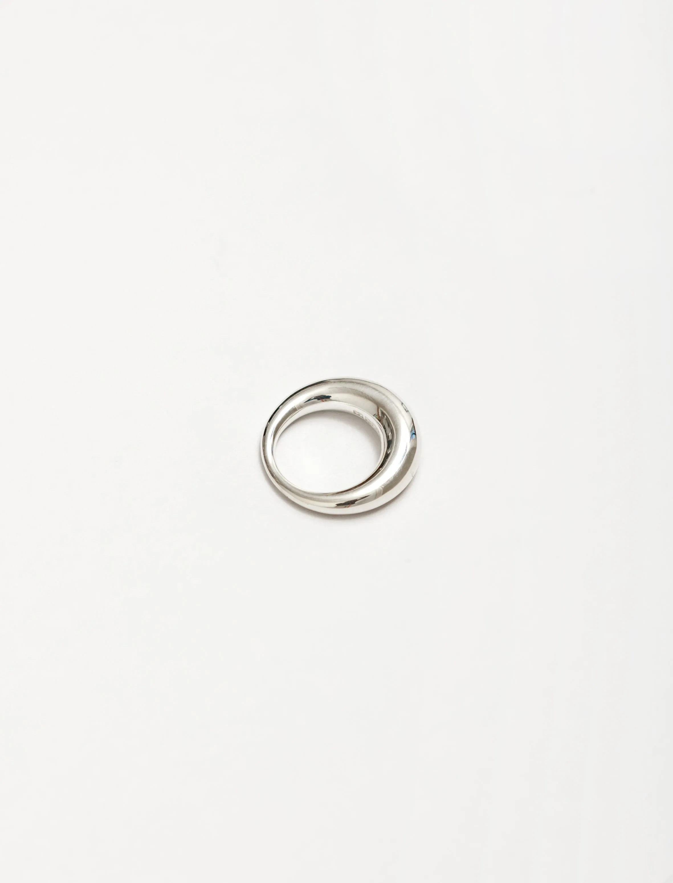 Snake Ring Thick Silver