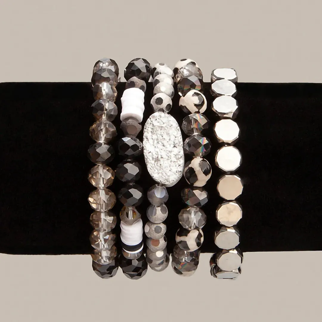 Stacked Druzy Bracelet