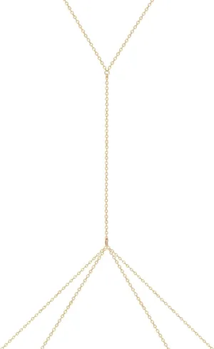 Stainless Steel Non Tarnish Gold Body Chain Necklace for Women, Dainty Simple Stainless Steel Full Body Chain Necklace