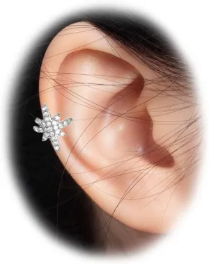 Star Ear Cuff for Women Non Piercing Northstar Ear Cuff Earrings CZ Ear Cuff Earrings Jewelry for Girls